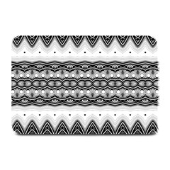 Boho Black And White  Plate Mats by SpinnyChairDesigns