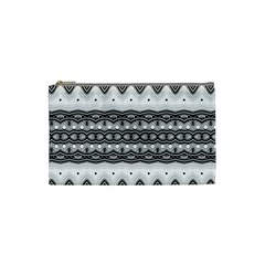 Boho Black And White  Cosmetic Bag (small) by SpinnyChairDesigns