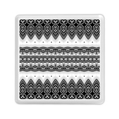 Boho Black And White  Memory Card Reader (square) by SpinnyChairDesigns