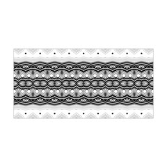 Boho Black And White  Yoga Headband by SpinnyChairDesigns