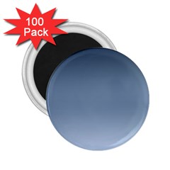 Faded Denim Blue Ombre Gradient 2 25  Magnets (100 Pack)  by SpinnyChairDesigns