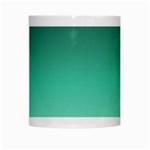 Biscay Green Gradient Ombre White Mugs Center