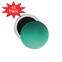 Biscay Green Gradient Ombre 1 75  Magnets (10 Pack)  by SpinnyChairDesigns