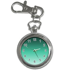 Biscay Green Gradient Ombre Key Chain Watches by SpinnyChairDesigns