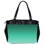 Biscay Green Gradient Ombre Oversize Office Handbag (2 Sides) Back