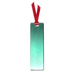 Biscay Green Gradient Ombre Small Book Marks Front