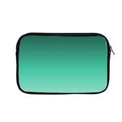 Biscay Green Gradient Ombre Apple Macbook Pro 13  Zipper Case by SpinnyChairDesigns