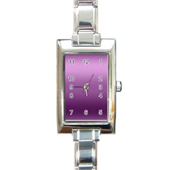 Purple Gradient Ombre Rectangle Italian Charm Watch by SpinnyChairDesigns