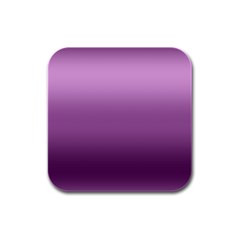 Purple Gradient Ombre Rubber Square Coaster (4 Pack)  by SpinnyChairDesigns