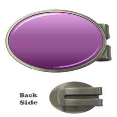 Purple Gradient Ombre Money Clips (oval)  by SpinnyChairDesigns