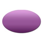 Purple Gradient Ombre Oval Magnet Front