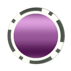 Purple Gradient Ombre Poker Chip Card Guard by SpinnyChairDesigns