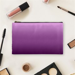 Purple Gradient Ombre Cosmetic Bag (medium) by SpinnyChairDesigns