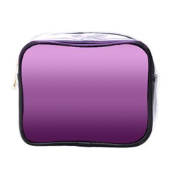 Purple Gradient Ombre Mini Toiletries Bag (one Side) by SpinnyChairDesigns