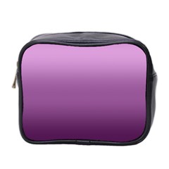 Purple Gradient Ombre Mini Toiletries Bag (two Sides) by SpinnyChairDesigns