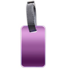 Purple Gradient Ombre Luggage Tag (two Sides) by SpinnyChairDesigns