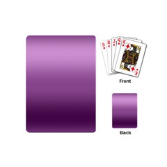 Purple Gradient Ombre Playing Cards Single Design (mini) by SpinnyChairDesigns