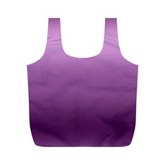 Purple Gradient Ombre Full Print Recycle Bag (m) by SpinnyChairDesigns