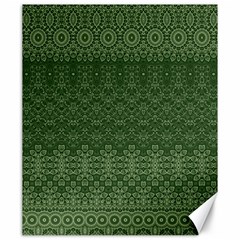 Boho Fern Green Pattern Canvas 20  X 24  by SpinnyChairDesigns