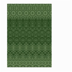 Boho Fern Green Pattern Large Garden Flag (two Sides) by SpinnyChairDesigns