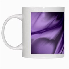 Purple Abstract Art White Mugs by SpinnyChairDesigns