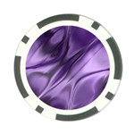 Purple Abstract Art Poker Chip Card Guard Front