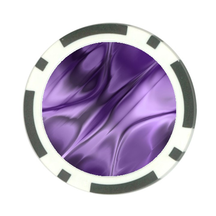 Purple Abstract Art Poker Chip Card Guard