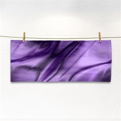 Purple Abstract Art Hand Towel by SpinnyChairDesigns