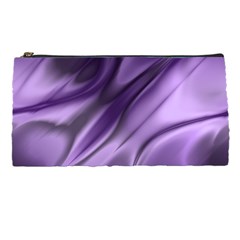 Purple Abstract Art Pencil Case by SpinnyChairDesigns