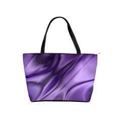 Purple Abstract Art Classic Shoulder Handbag by SpinnyChairDesigns