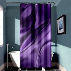 Purple Abstract Art Shower Curtain 36  X 72  (stall)  by SpinnyChairDesigns