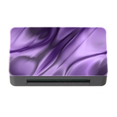 Purple Abstract Art Memory Card Reader With Cf by SpinnyChairDesigns