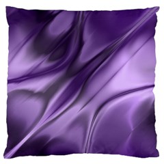 Purple Abstract Art Large Cushion Case (two Sides) by SpinnyChairDesigns