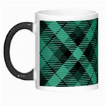 Biscay Green Black Plaid Morph Mugs Left