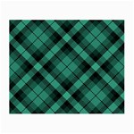 Biscay Green Black Plaid Small Glasses Cloth Front