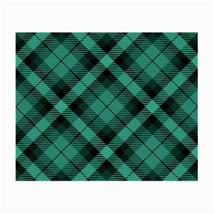 Biscay Green Black Plaid Small Glasses Cloth