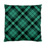 Biscay Green Black Plaid Standard Cushion Case (One Side) Front