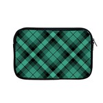 Biscay Green Black Plaid Apple MacBook Pro 13  Zipper Case Front