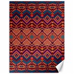 Boho Light Brown Blue Pattern Canvas 18  x 24  17.8 x23.08  Canvas - 1