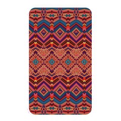 Boho Light Brown Blue Pattern Memory Card Reader (rectangular) by SpinnyChairDesigns