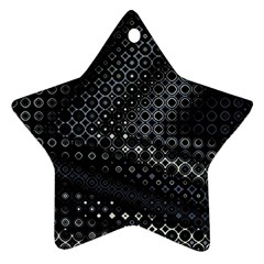 Black Abstract Pattern Ornament (star) by SpinnyChairDesigns