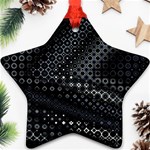 Black Abstract Pattern Ornament (Star) Front