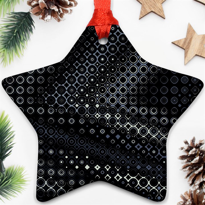 Black Abstract Pattern Ornament (Star)