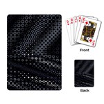 Black Abstract Pattern Playing Cards Single Design (Rectangle) Back