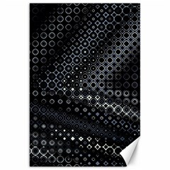 Black Abstract Pattern Canvas 20  X 30  by SpinnyChairDesigns