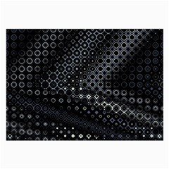 Black Abstract Pattern Large Glasses Cloth by SpinnyChairDesigns