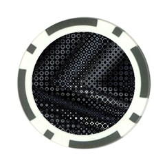 Black Abstract Pattern Poker Chip Card Guard (10 Pack) by SpinnyChairDesigns