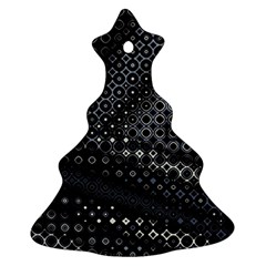 Black Abstract Pattern Ornament (christmas Tree)  by SpinnyChairDesigns