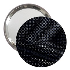 Black Abstract Pattern 3  Handbag Mirrors by SpinnyChairDesigns