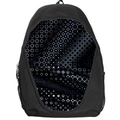 Black Abstract Pattern Backpack Bag by SpinnyChairDesigns